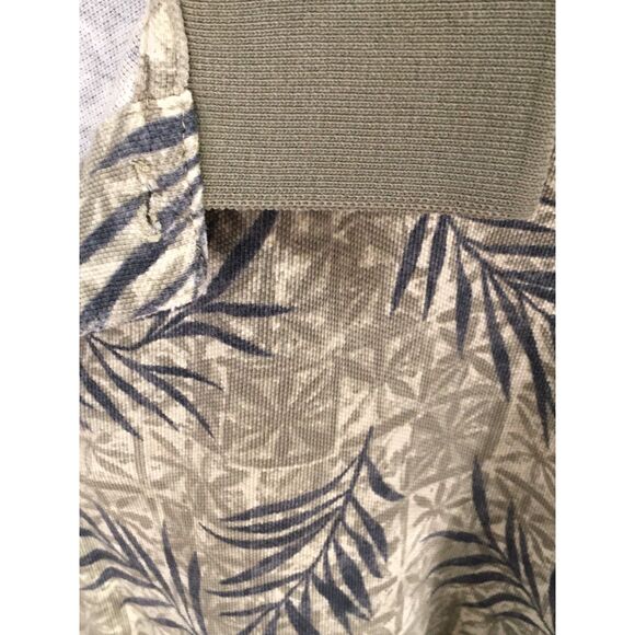 Izod Polo Shirt Men's XL Olive Green Pattern - Picture 4 of 8